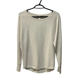 Soyaconcept Mock‎ Button Back Viscose Blend Long Sleeve T-Shirt, Size XS NWOT